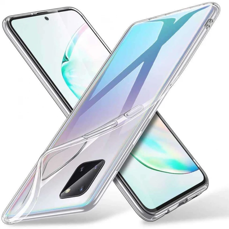 

Ультратонкий силиконовый чехол 2 мм для Samsung Galaxy Note 10 Lite (A81) (Бесцветный (прозрачный)), Безбарвний (прозорий)