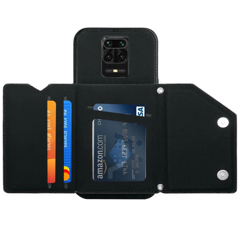 Чехол Frontalka с отсеком для карточек для Xiaomi Redmi Note 9s / Note 9 Pro / Note 9 Pro Max – Black. Фото 2 из 3