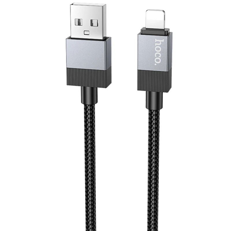 Дата кабель Hoco X110 Honorific USB to Lightning 2.4A (1m) – Black. Фото 1 з 5