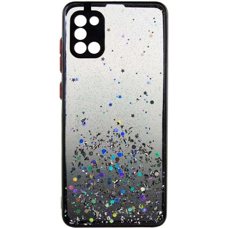 

Чехол с блестками и защитой камеры для Samsung Galaxy A31 (Черный), Чорний