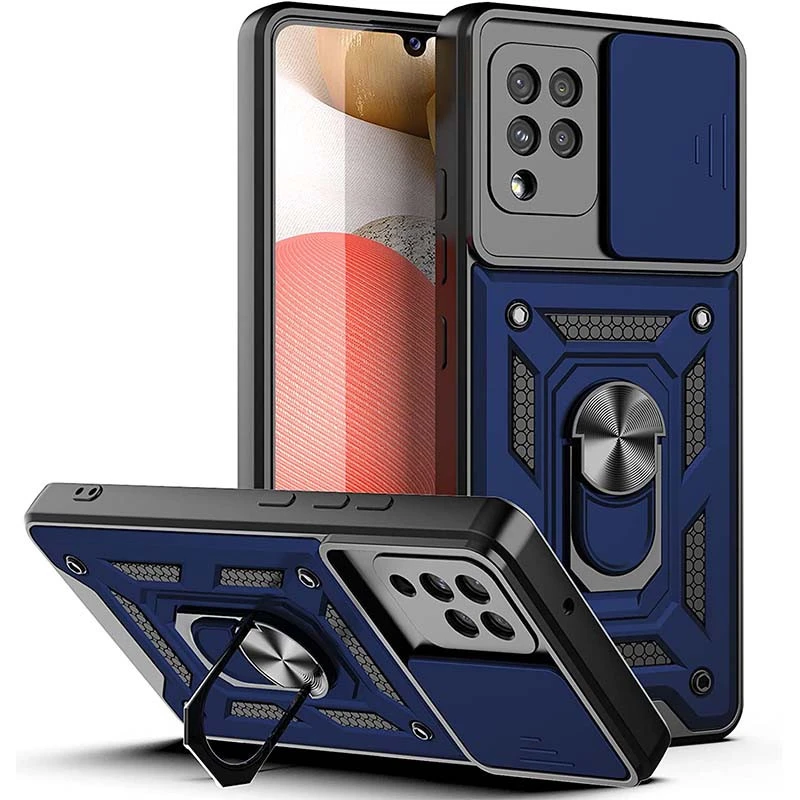 Ударопрочный чехол Ummi Camshield Serge Ring (in box) для Samsung Galaxy M33 5G – Синий / Navy. Фото 1 из 1