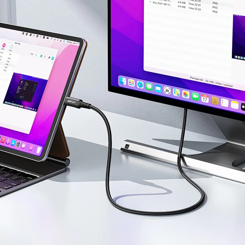 Дата кабель Acefast C1-10 USB-C to HDTV (1.8m) – Black. Фото 7 из 9