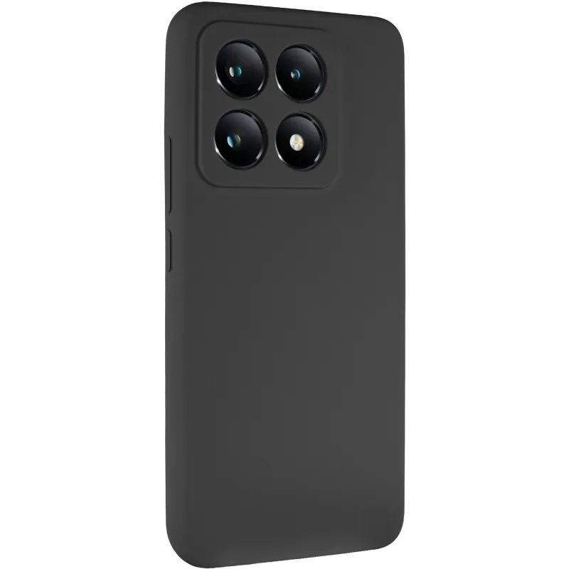Чохол Silicone Case Lakshmi Premium із закритою камерою для Xiaomi 14T Pro – Чорний / Black. Фото 3 з 11