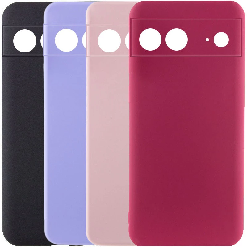 Цветной силиконовый чехол GETMAN с закрытой камерой на Google Pixel 7 фото 1 из 1