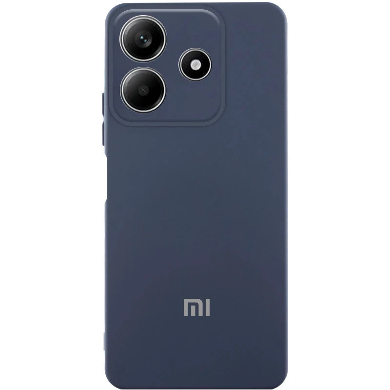 Силіконовий чохол Cover Lakshmi з захистом камери для Xiaomi Redmi Note 14 5G – Синій / Midnight blue. Фото 1 з 3