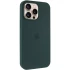 Чехол Silicone Case с закрытым низом для Apple iPhone 15 Pro Max (6.7") – Зеленый / Forest green. Фото 2 из 6
