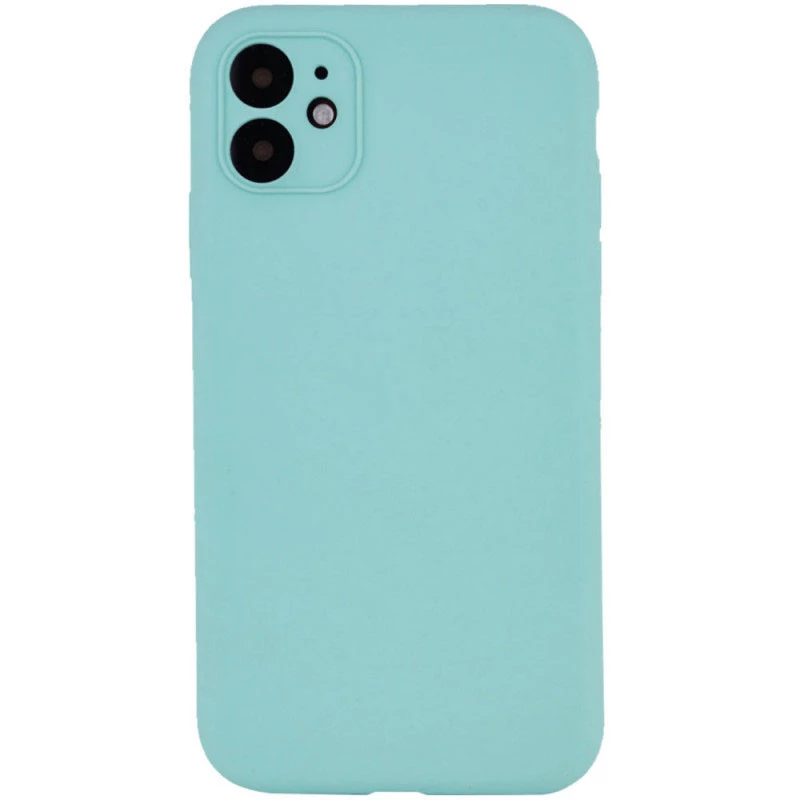 

Чохол з захистом камери Silicone Case на Apple iPhone 12 (6.1") (Бірюзовий / Marine Green)