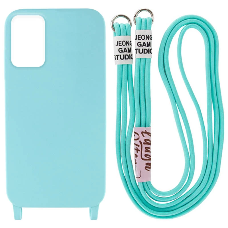 

Чохол Cord case з кольоровим ремінцем на Samsung Galaxy S22 (Бірюзовий / Marine Green)