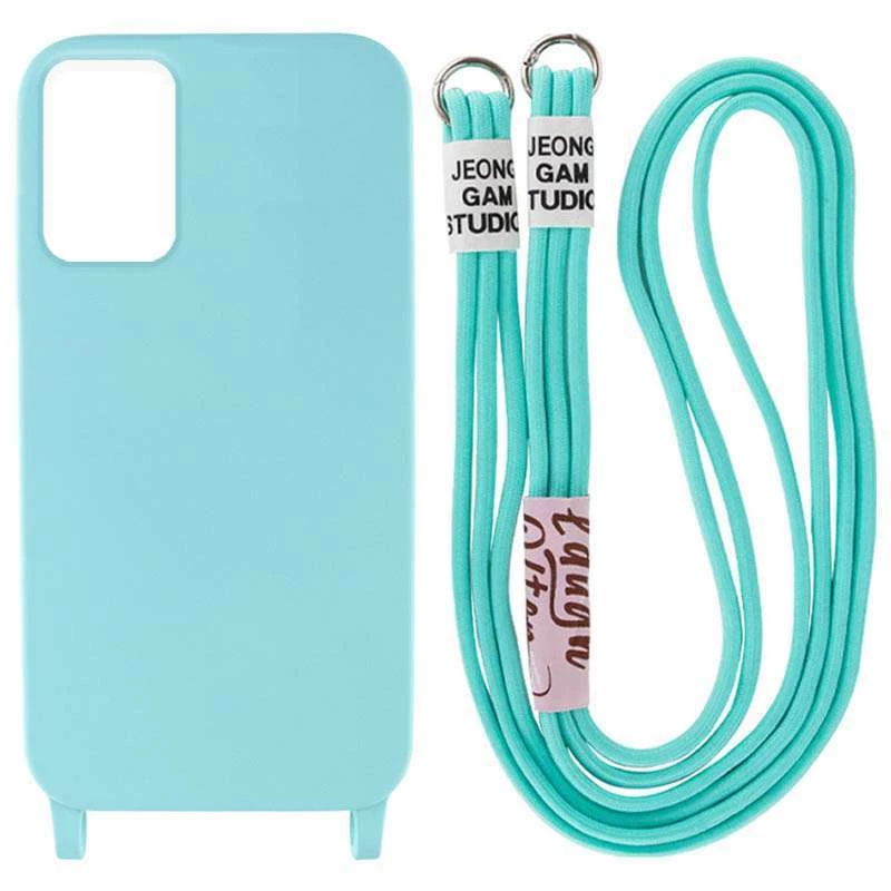 

Чохол Cord case з кольоровим ремінцем на Samsung Galaxy S22+ (Бірюзовий / Marine Green)