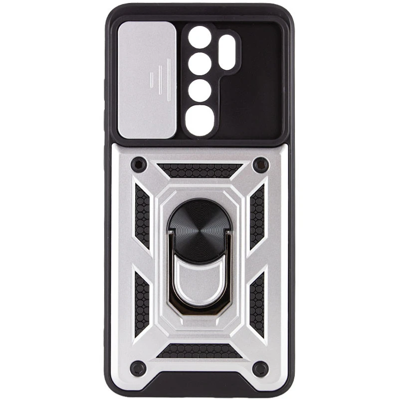 Протиударний чохол Serge Ring з захистом камери на Xiaomi Redmi 15C (EU) – Срібний. Фото 1 з 1