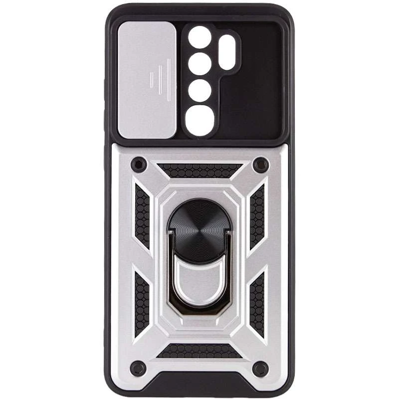 Протиударний чохол Serge Ring з захистом камери на Xiaomi Redmi Note 8 Pro – Срібний. Фото 3 з 5