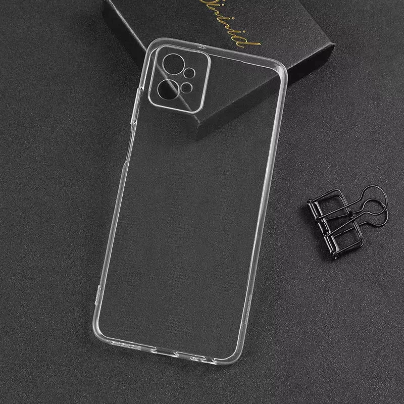 Ультратонкий силіконовий чохол 1,5 мм на Motorola Moto G32 – Безбарвний (прозорий). Фото 13 з 13