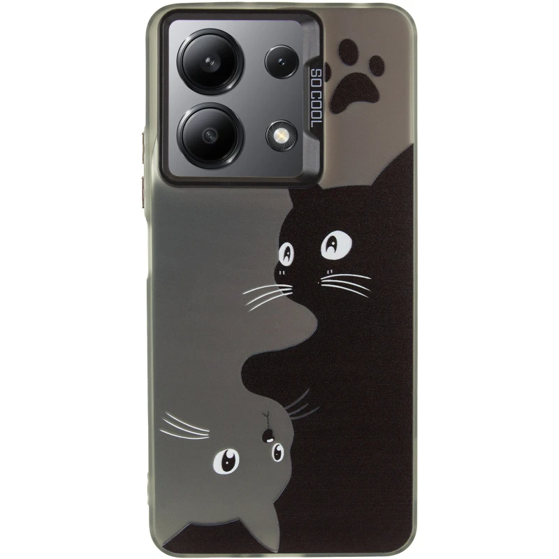 Чохол TPU+PC Street Art для Xiaomi Redmi Note 13 4G – Cats. Фото 3 з 6