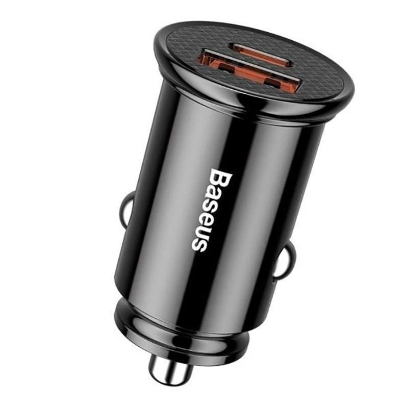 АЗП Baseus Circular Plastic PD3.0 QC 4.0 + 30W USB + Type-C – Black. Фото 2 АЗП Baseus Circular Plastic PD3.0 QC 4.0 + 30W USB + Type-C – Black. Фото 2 з 3