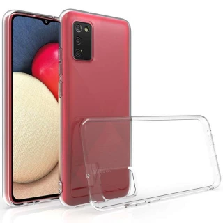 Ультратонкий силиконовый чехол 1 мм для Samsung Galaxy A02s фото 1 Ультратонкий силиконовый чехол 1 мм для Samsung Galaxy A02s фото 1 из 2