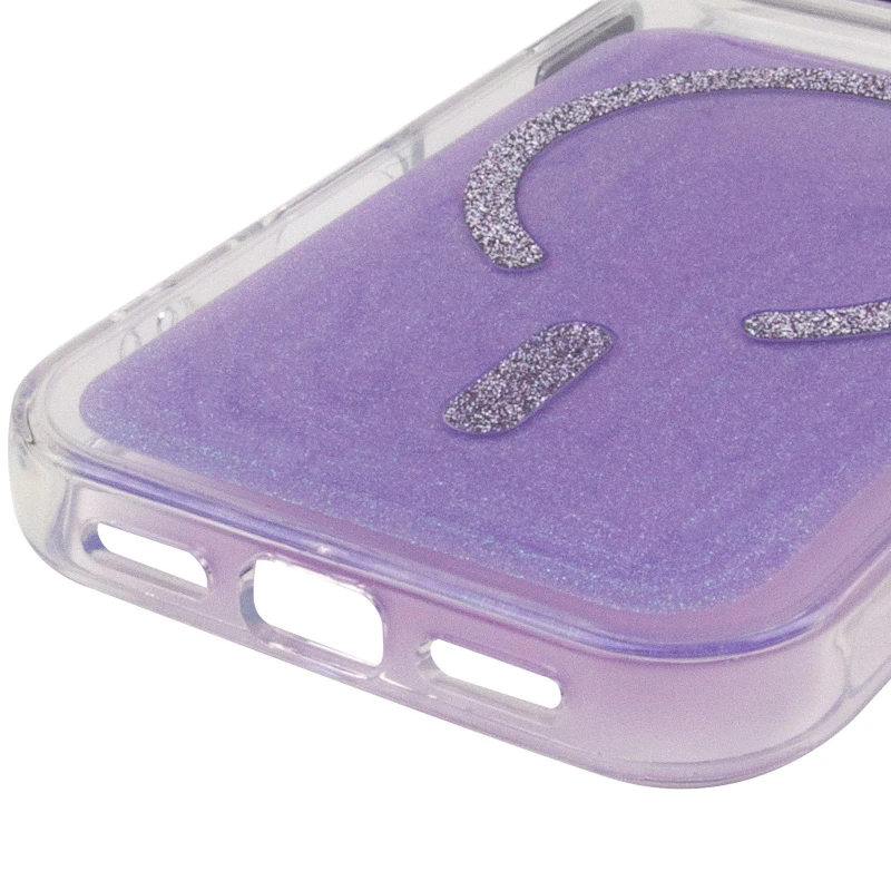 Чохол TPU+PC Jewel Sparkle with MagSafe для Apple iPhone 17 Pro (6.3") – Lavender Glitter. Фото 7 з 8