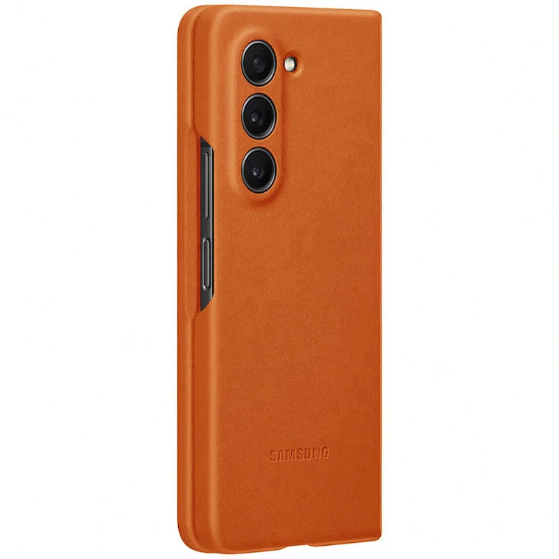 Шкіряний чохол Leather Case Premium на Samsung Galaxy Z Fold5 – Brown. Фото 6 з 12