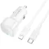 АЗП Borofone BZ34A Cloud PD20W (1USB-C) + кабель Type-C to Lightning – White. Фото 3 з 4