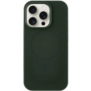 Чехол Silk Full Protective (AA) NO LOGO with Magnetic Fit для Apple iPhone 14 Pro Max (6.7") — Зеленый / Dark Olive