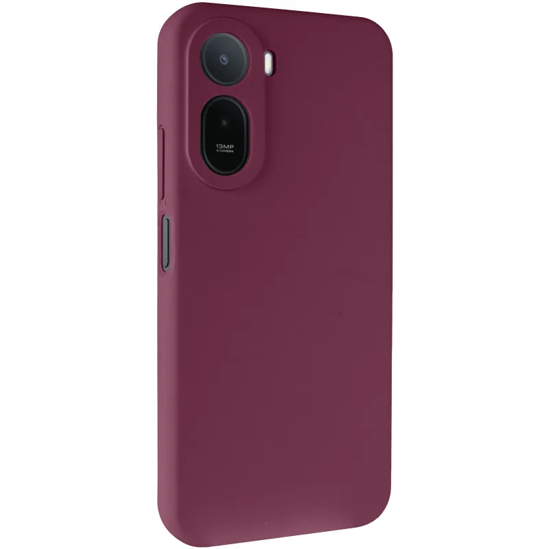 Чехол Silicone Case Lakshmi Premium з закритою камерою на Xiaomi Redmi A7 Pro 4G – Бордовый / Plum. Фото 2 из 6