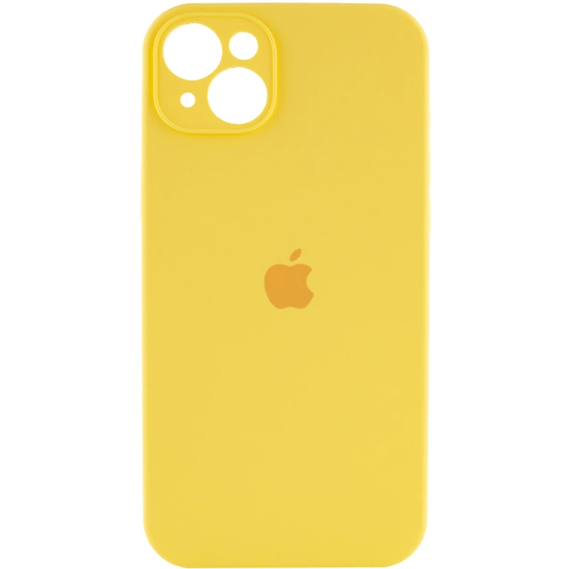 Чехол Silicone Case с защитой камеры для Apple iPhone 13 (6.1") – Желтый / Yellow. Фото 3 из 14