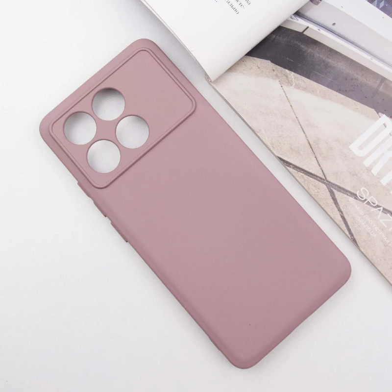 Чохол Silicone Case Lakshmi з закритою камерою на Xiaomi Poco X6 Pro – Рожевий / Pink Sand. Фото 3 з 8