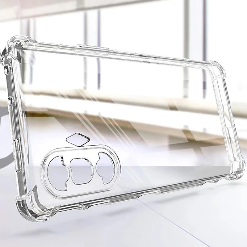 Ультратонкий силіконовий чохол GETMAN з критими бортами та камерою для Xiaomi Redmi K40 / K40 Pro / K40 Pro+ / Poco F3 – Безбарвний (прозорий). Фото 2 з 4