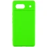 Кольоровий силіконовий чохол GETMAN із закритою камерою для Google Pixel 6 – Салатовий / Neon Green. Фото 1 з 1