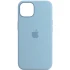 Чехол Silicone case (AAA) with Magsafe and Animation для Apple iPhone 13 (6.1") – Голубой / Blue Fog. Фото 2 из 3