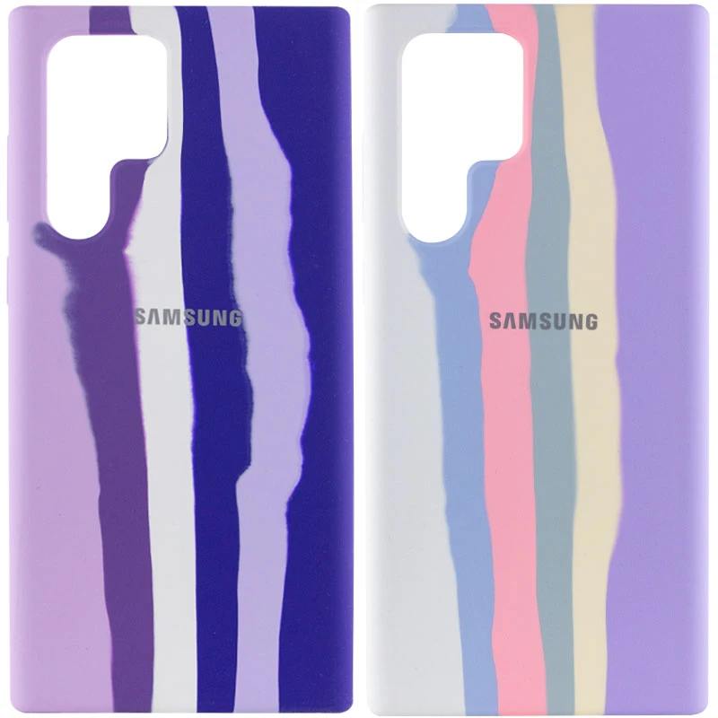

Чохол Silicone Case Райдуга з закритим низом на Samsung Galaxy S22 Ultra