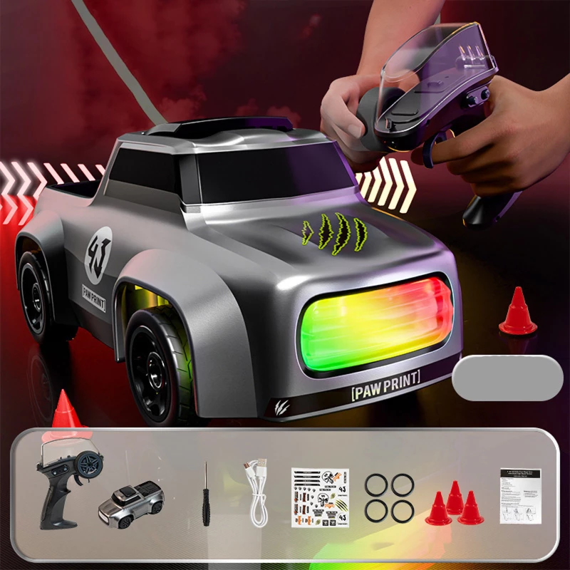 Дріфт-машина на радіокеруванні SHT K10 (1:64) Pickup 2.4G – Grey. Фото 2 з 5