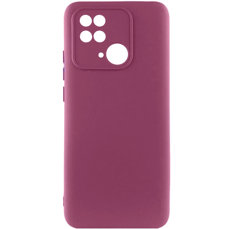 

Чехол Silicone Case Lakshmi Premium з закритою камерою на Xiaomi Redmi 10C (Бордовый / Plum), Бордовий / plum