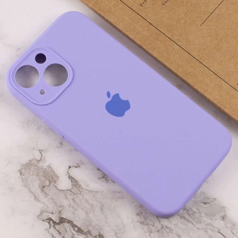 Чехол Silicone Case с защитой камеры для Apple iPhone 14 (6.1") – Сиреневый / Dasheen. Фото 4 из 4