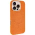 Чехол TPU+PC KVZV Triangular Pattern with Magnetic Fit для Apple iPhone 16 Pro Max – Orange. Фото 2 из 7