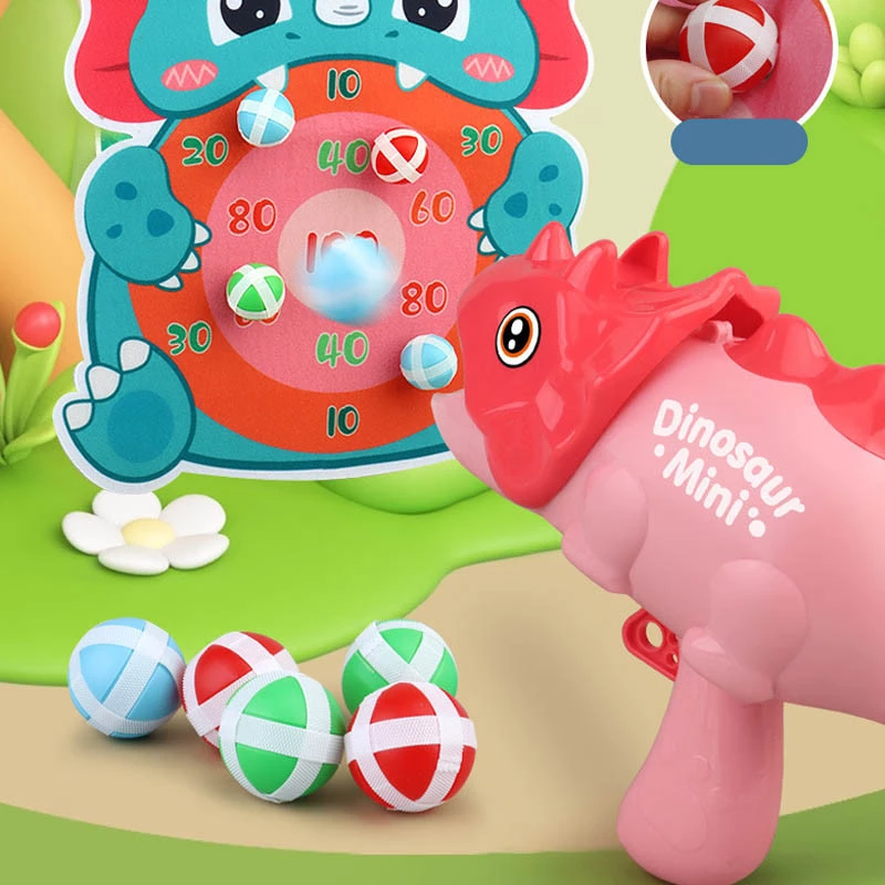 Інтерактивна гра Dinosaur Athletics Gun на липучках + мішень – Red. Фото 3 з 6