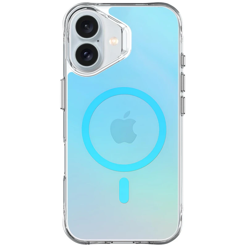 TPU+PC чохол Space Pure Rainbow Magsafe для Apple iPhone 16 – Blue. Фото 2 з 3