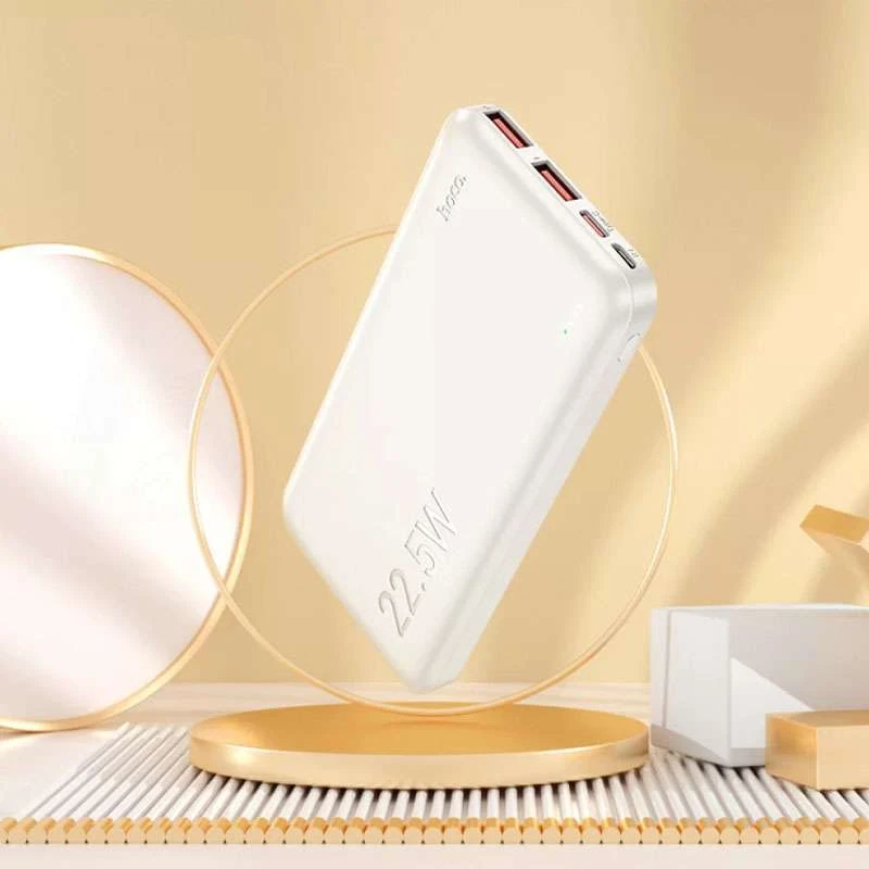 Портативний зарядний пристрій Power Bank Hoco J101 Astute 22.5W 10000 mAh – White. Фото 4 з 4