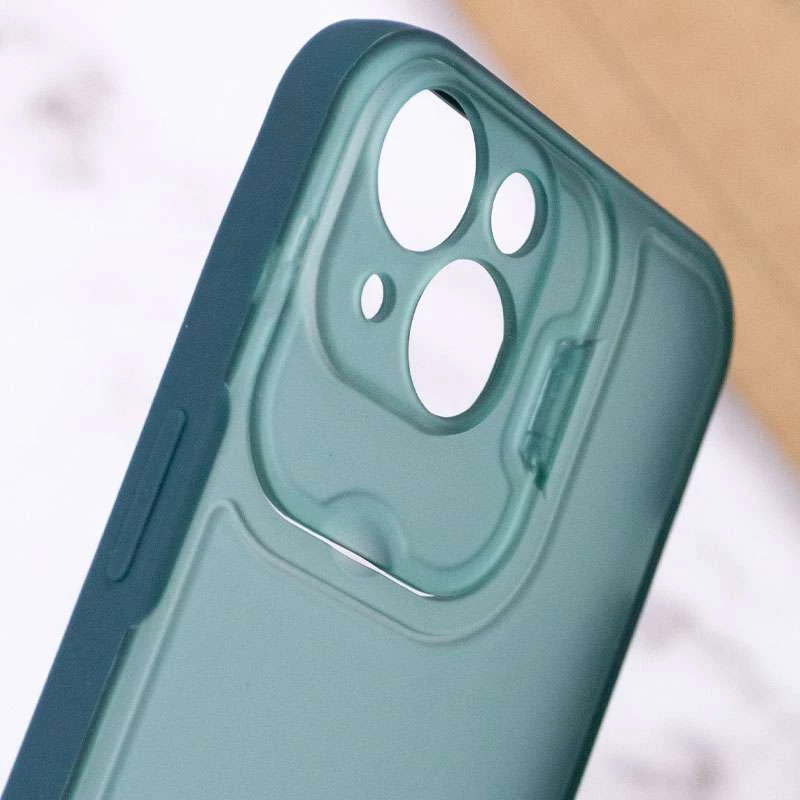TPU+PC чехол OpenCam для Apple iPhone 14 Plus (6.7") – Зеленый. Фото 7 из 7