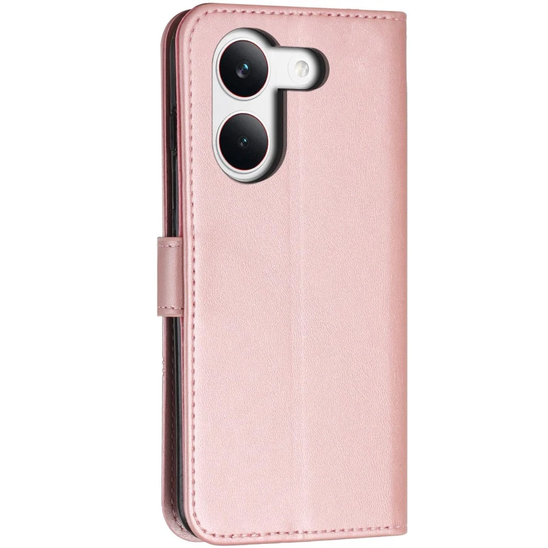 Кожаный чехол-книжка Jet Cover для Xiaomi Redmi Note 15 Pro 4G – Rose Gold. Фото 3 из 4