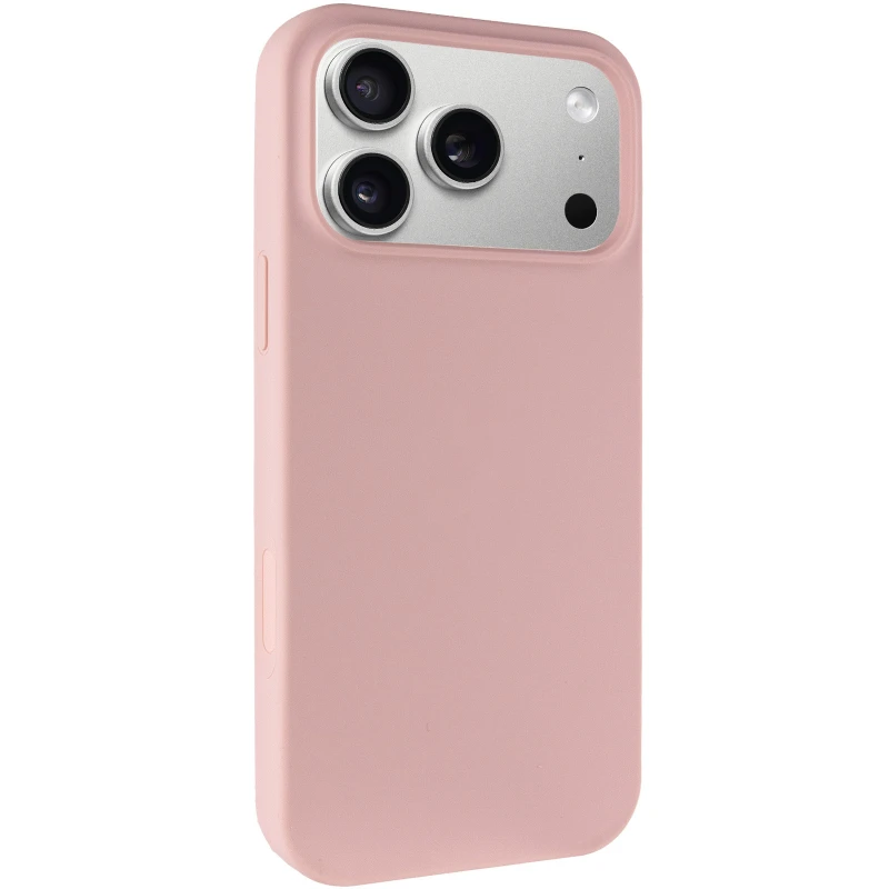Чехол с закрытым низом Silicone Case для Apple iPhone 18 – Розовый / Pink Sand. Фото 1 из 5