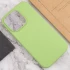 Чехол с закрытым низом Silicone Case для Apple iPhone 16 Plus – Мятный / Mint. Фото 10 из 12