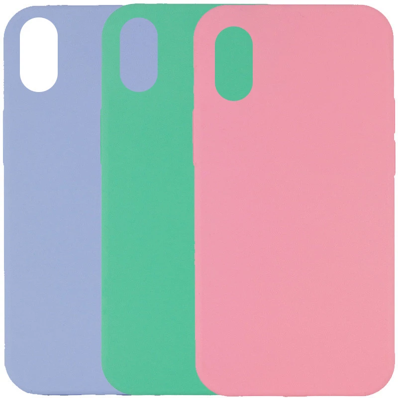 Чохол з закритим низом Silicone Case на Apple iPhone XS (5.8") фото 1 з 3