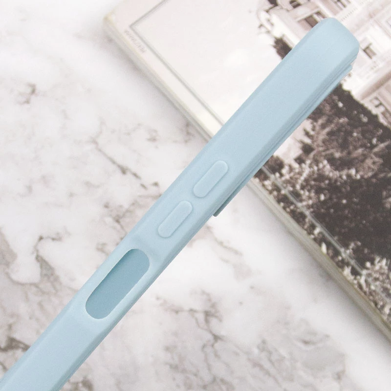 Кольоровий силіконовий чохол із захистом камери на Oppo A38 – Сірий / Smoky Gray. Фото 6 з 7