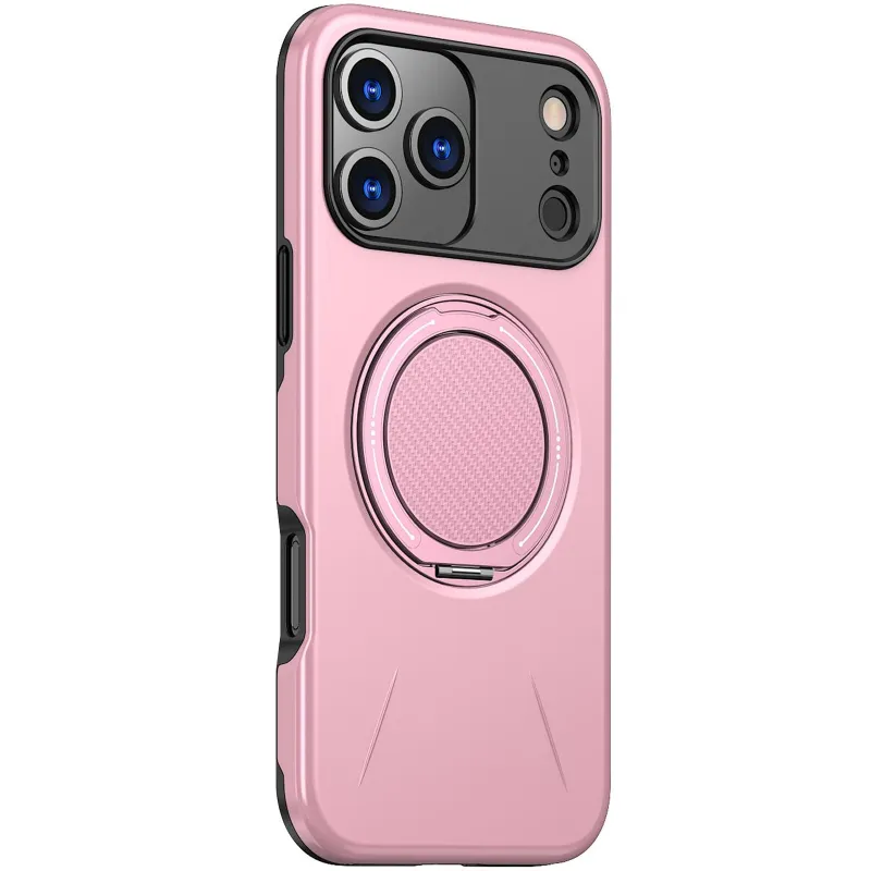 TPU+PC чохол Kalebol Magnetic Case для Apple iPhone 18 Pro (6.3") – Pink. Фото 1 з 3