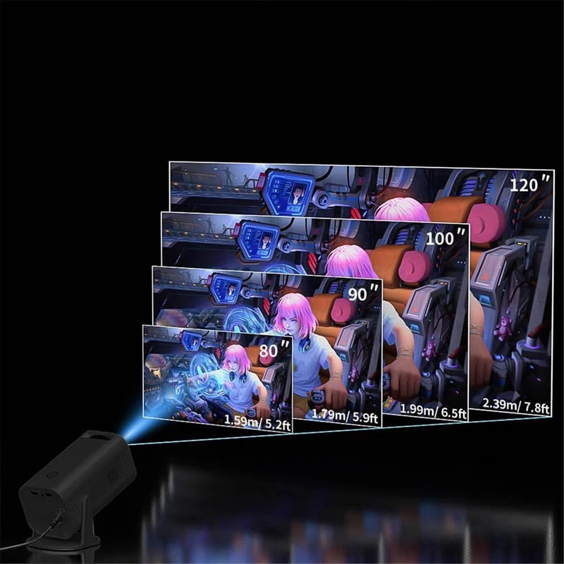 Проектор 4k Android HP330 – Black. Фото 3 з 6