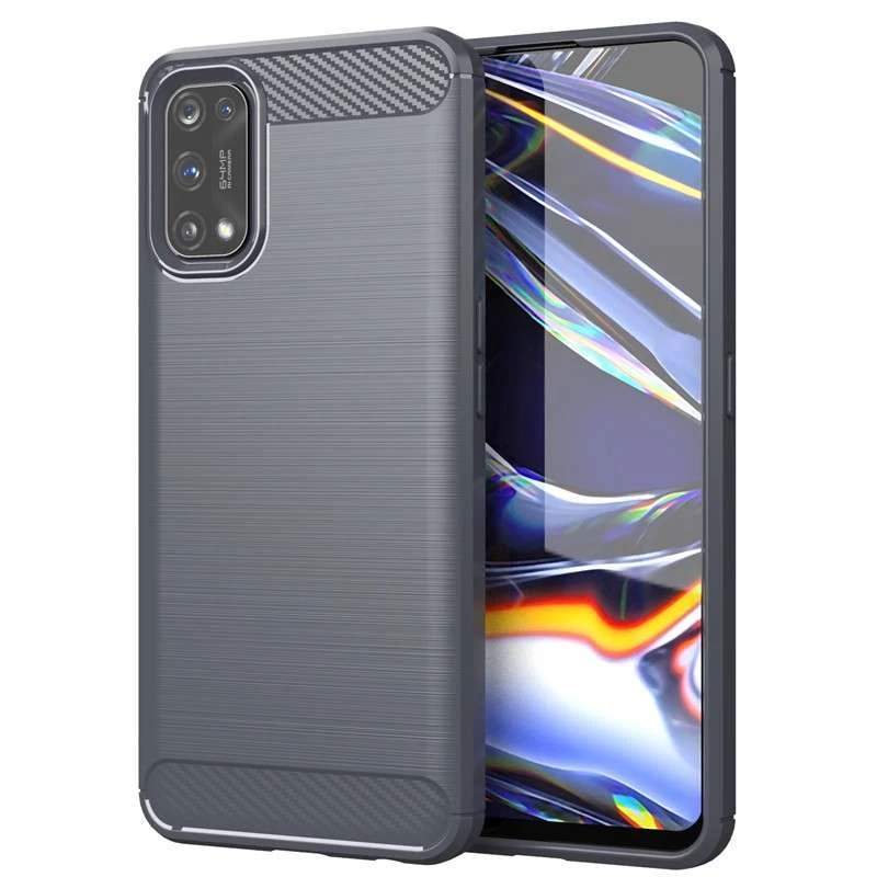 

Тонкий силиконовый чехол Slim для Realme 7 Pro (Серый), Сірий