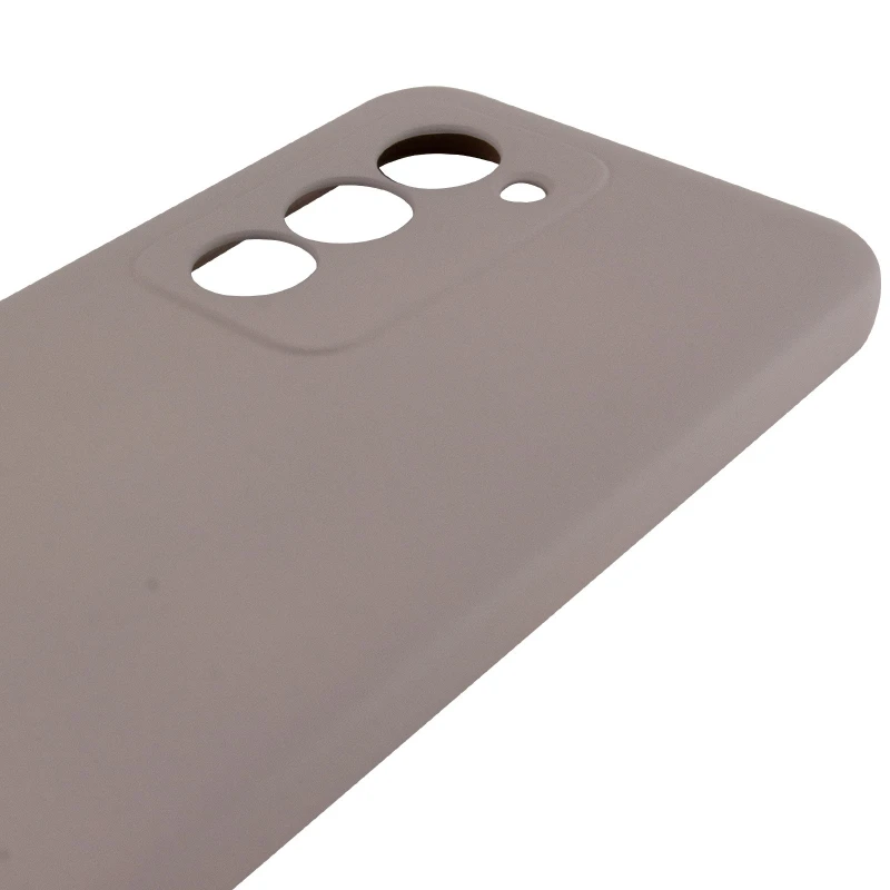 Цветной силиконовый чехол GETMAN с закрытой камерой на Xiaomi Redmi 15 (EU) – Серый / Lavender. Фото 5 из 6