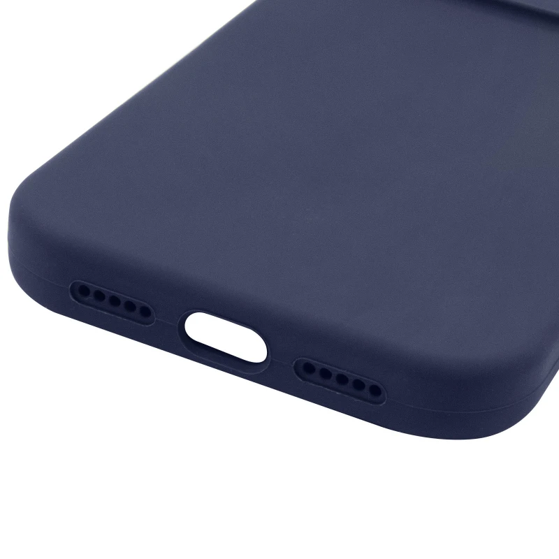 Чехол Silk Full Camera Protective (AA) NO LOGO для Apple iPhone 16 – Темно-синий / Midnight blue. Фото 7 из 7