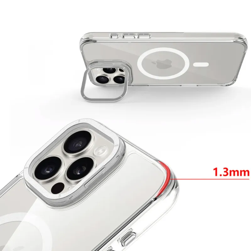 Чохол TPU Space Case Apex with Magnetic Fit для Apple iPhone 15 Pro (6.1") – silver. Фото 3 з 9