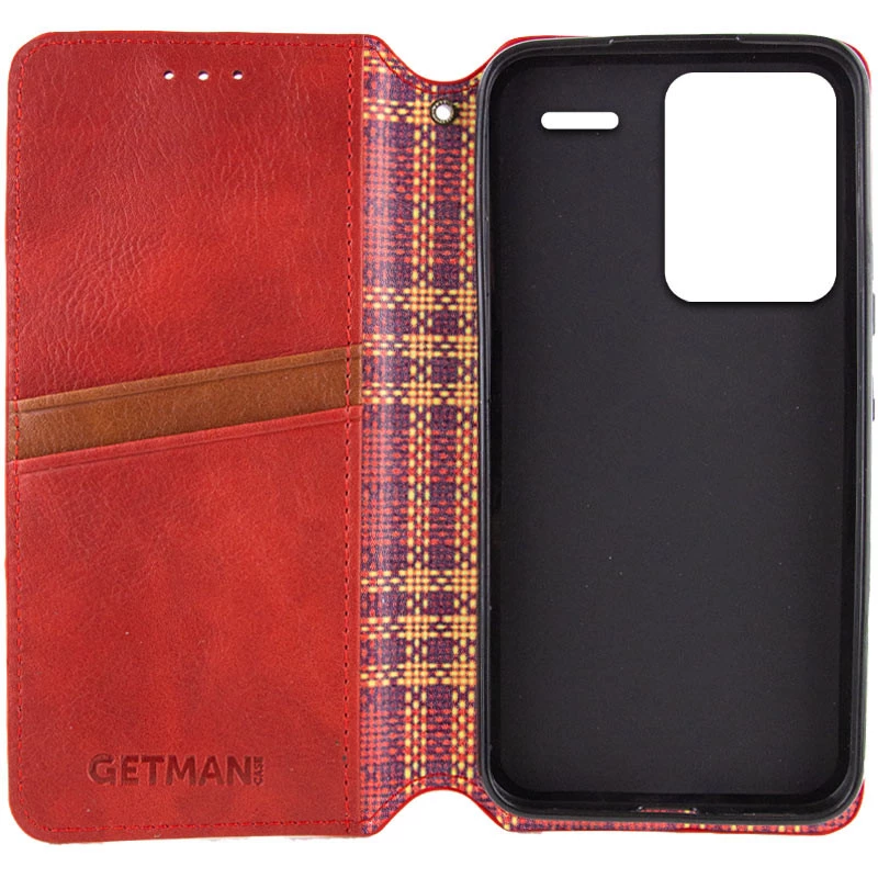 Чохол книжка GETMAN кубик для Xiaomi Redmi Note 13 Pro+ – Червоний. Фото 2 з 6